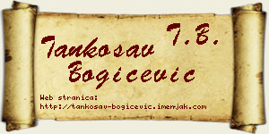 Tankosav Bogičević vizit kartica